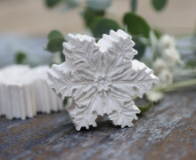 Silikon - Gießform - Delicate Snowflakes - Schneeflocke Nr. 3 - vielfältig nutzbar