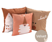 Kissenstoff - DIY - Kissen-Set -  Home for Christmas - Velvet - abby and amy