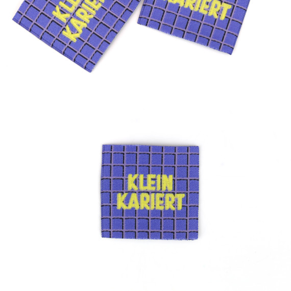 1 Label - KLEIN KARIERT - Lila - Lausemia Design Studio