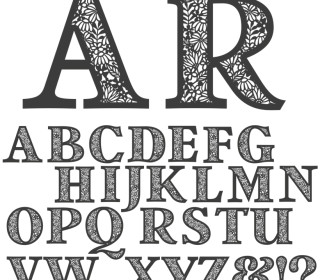 Filigrane Buchstaben - Plotterdatei - Miri D Design