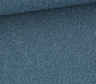 Boucle - Mantelstoff - Uni - 300g - Taubenblau