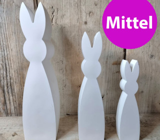 Silikon - Gießform - Hase - Dekofigur - Mittel - vielfältig nutzbar