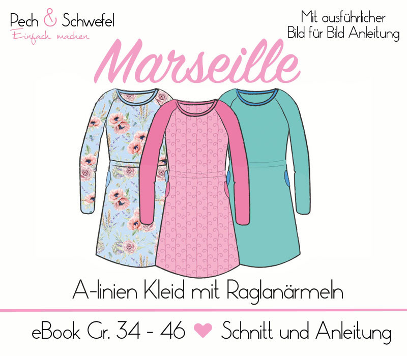 Ebook - Kleid Marseille - Größe 34 bis 46 von Pech und Schwefel