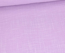 Musselin - Muslin - Double Gauze - Schnuffeltuch - Windeltuch - Uni - Slub-Garn - Flieder