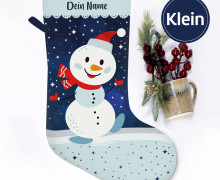 DIY-Nähset - Nikolaussocke - KLEIN - Softshell - Warm Winter Wishes - Snowman
