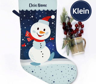 DIY-Nähset - Nikolaussocke - KLEIN - Softshell - Warm Winter Wishes - Snowman