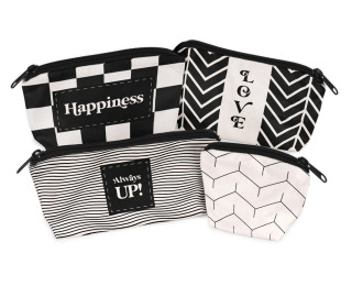 DIY-Nähset - Velvet - Knautschtaschen - 4 Täschchen - Happiness - Always UP! - abby and amy