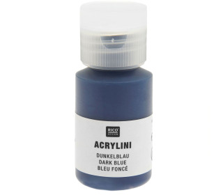 Acrylfarbe - Acrylini - 22ml - Matt - Geruchsarm - Rico Design - Dunkelblau
