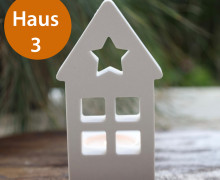 Silikon - Gießform - Lichthaus - Haus mit Stern - Haus 3 - vielfältig nutzbar