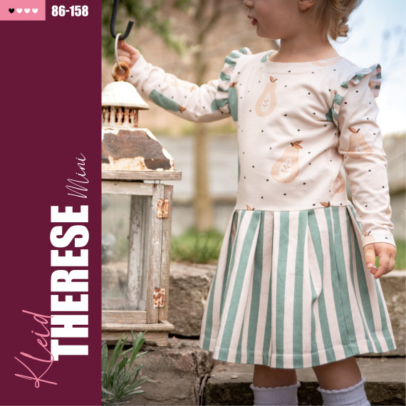 Kleid "Therese mini" - Schnittmuster und Nähanleitung (Größen 86-158)