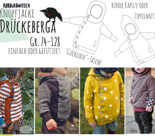 Ebook Knopfjacke Drückeberga Gr. 74-128