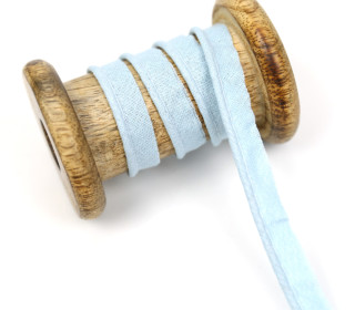 1 Meter Paspelband - Baumwolle - Uni - Pastellblau