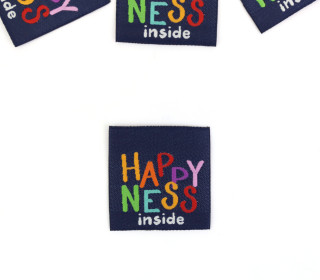 1 Label - HAPPYNESS inside - Stahlblau - jojulein design