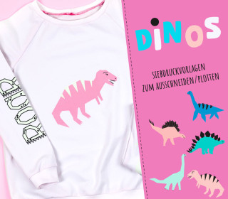 FREEBIE - Dinos - Dinosaurier - Siebdruckvorlage