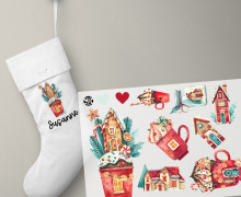 Onkel Bo's Bügelbilder - DIN A4 - Candy City - Lebkuchen