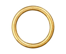 1 O-Ring - 20mm - Metall - Gold