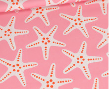 Outdoorstoff - Summer At The Beach - Kleine Seesterne - Rosa - Kathi Bondzio - abby and amy