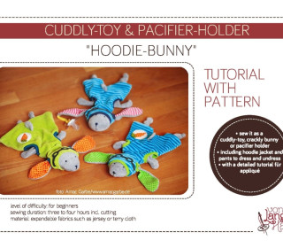Ebook tutorial with pattern – Cuddly-toy & Pacifier-holder 