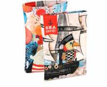 DIY-NÄHSET - Buchtasche - SEA Adventures - Papagei - abby and amy