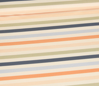 Modal Jersey - Stripe Vibes - Hellblau/Lichtgrün - Creme - abby and me