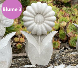 Silikon - Gießform - stehende Blume - Dekoblume - Blume 3 - vielfältig nutzbar