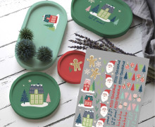 Rub-On Sticker - Santa's Wonderland - made.by.colu - Tante Henni Rub-Ons - vielfältig nutzbar