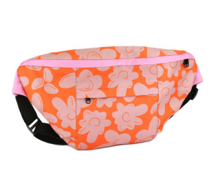 DIY-Nähset - BIG HipBag - Bauchtasche - I Love Flowers - Orange - Cherry Picking - Outdoorstoff - abby and amy