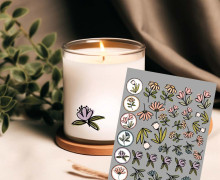 Rub-On Sticker - Flower Buttons - KnilchArt Design - Tante Henni Rub-Ons - vielfältig nutzbar