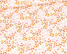 Sommersweat - Pastel Spring - Blumen - Weiß - Bio Qualität - abby and me