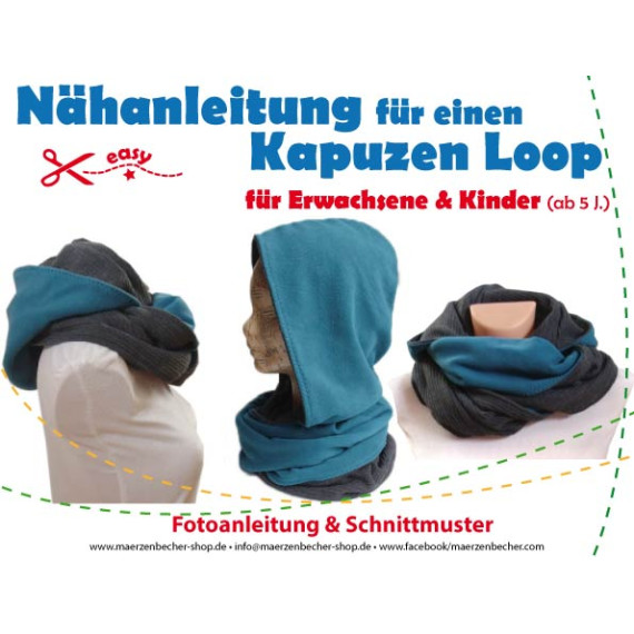 Ebook - Kapuzen Loop fürErwachsene und Kinder