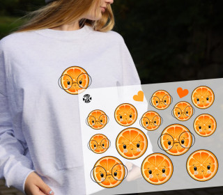 Onkel Bo's Bügelbilder - DIN A4 - Zitrus Fruits - Orange