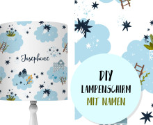 DIY Lampenschirm - Magical Clouds - Set - personalisierbar - zum Selbermachen