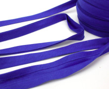 3 Meter elastisches Schrägband - 15mm - Jersey - Blau