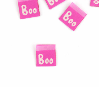 1 Label - Boo - Fuchsia - jojulein design - Halloween