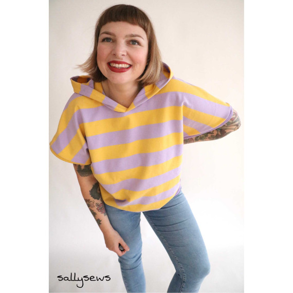 Sommersweat - Just Stripes! - Uni - Flieder
