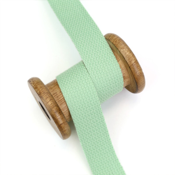 1 Meter Weiches Gurtband  - 25mm - Uni - Mint