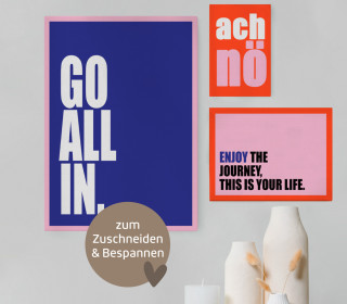 DIY-Paneel - 6 Poster - Go all in. - anlukaa - Outdoorstoff - abby and amy