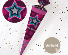 DIY-Nähset Schultüte - Star Appeal - Velvet - zum selber Nähen