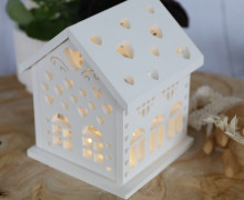 Silikon -  Gießform - Bausatz Lichthaus - für Teelichter - Herzchen - Haus 2 - vielfältig nutzbar
