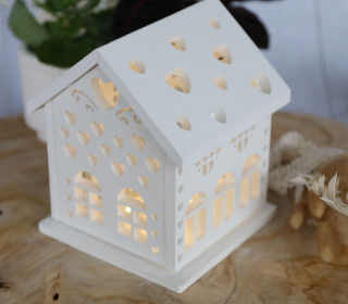 Silikon -  Gießform - Bausatz Lichthaus - für Teelichter - Herzchen - Haus 2 - vielfältig nutzbar
