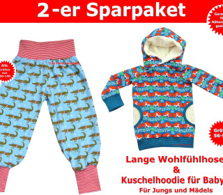 Schnittmuster Babyhose/Kinderhose & Baby Hoodie - inkl. Nähanleitung