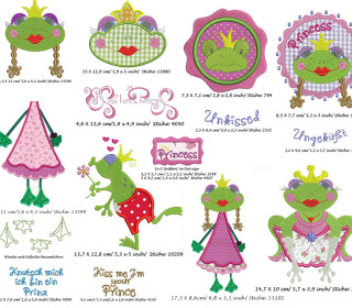 Stickdatei Froggi Princess 130x180