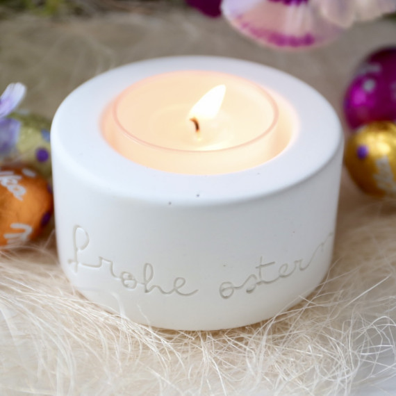 Silikon - Gießform - Kerzenhalter - Frohe Ostern - Ostern - für Teelichter - vielfältig nutzbar