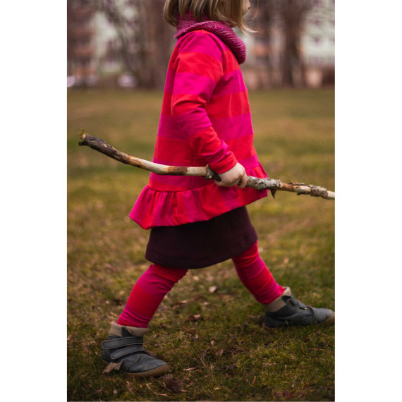Sommersweat - Just Stripes! - Streifen - Dunkelrot/Fuchsia