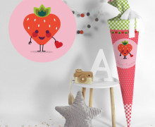 DIY-Nähset Schultüte - Erdbeere - zum selber Nähen