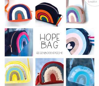 Hope-Bag - Schnittmuster - Plotterdatei - Applikationsvorlage von formenfroh - Regenbogen Tasche