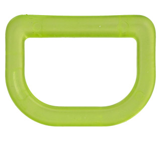 1 D-Ring - 40mm - Taschenring - Kunststoff - Transparent - Hellgrün