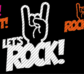 Plotterdatei »Let’s rock!« (5er Set)