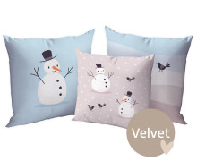 Kissenstoff - DIY - Kissen-Set - Winterfreunde - Velvet - Kathi Bondzio - abby and amy