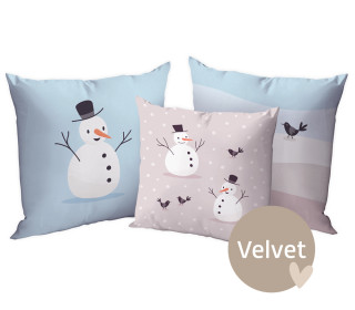 Kissenstoff - DIY - Kissen-Set - Winterfreunde - Velvet - Kathi Bondzio - abby and amy